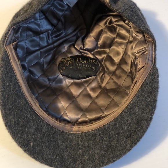 Vintage Dobbs Fifth Avenue Made in Italy Gray Wool Cap - Picture 5 of 10